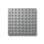 Round Profile - Smooth Tactile Paving Tile Warning Design