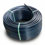 لفة أنابيب HDPE ضغط  12.5 بار [PE 100] قطر خارجي 140 مم  SDR 13.6  لون اسود مع خط ازرق | مصنع المنى
