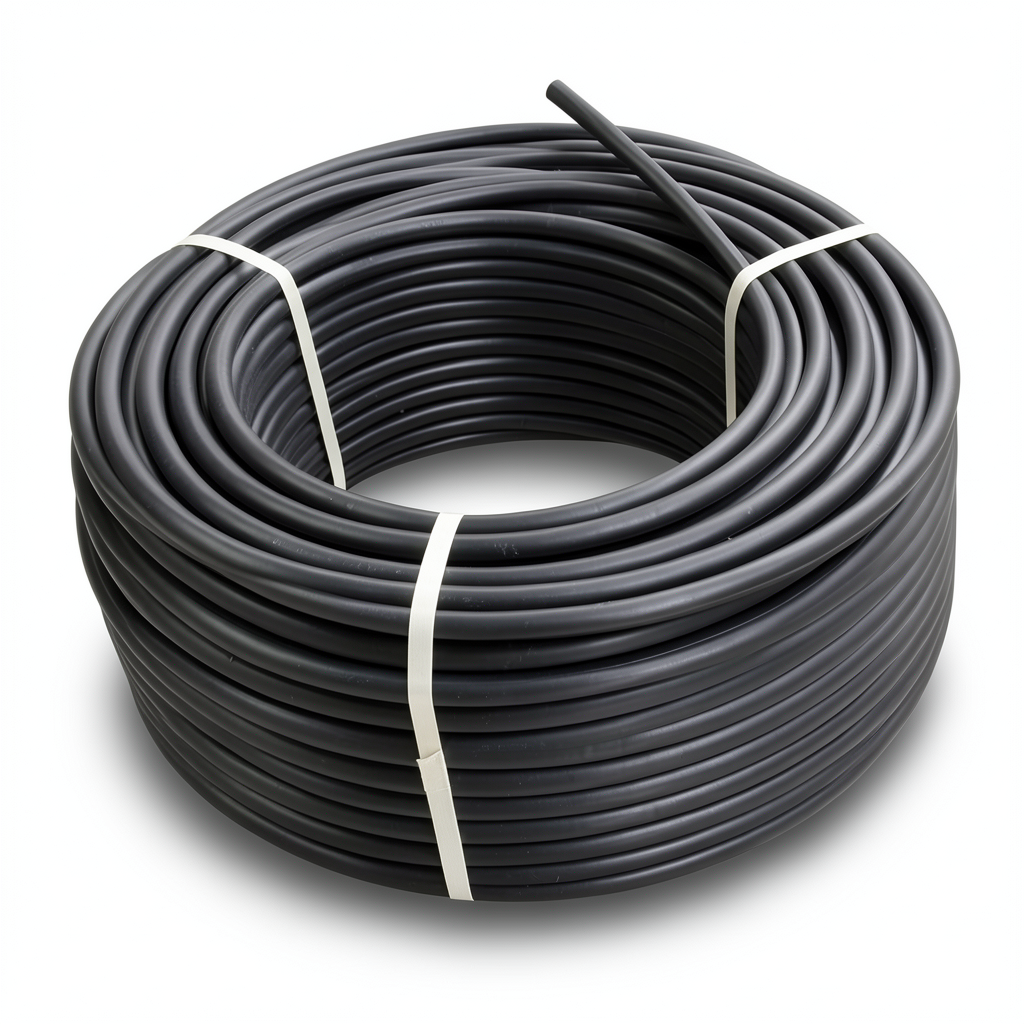 HDPE Polyethylene Coil Pipe PE 100 OD 40 mm SDR 17, 10 Bar Pressure, Black