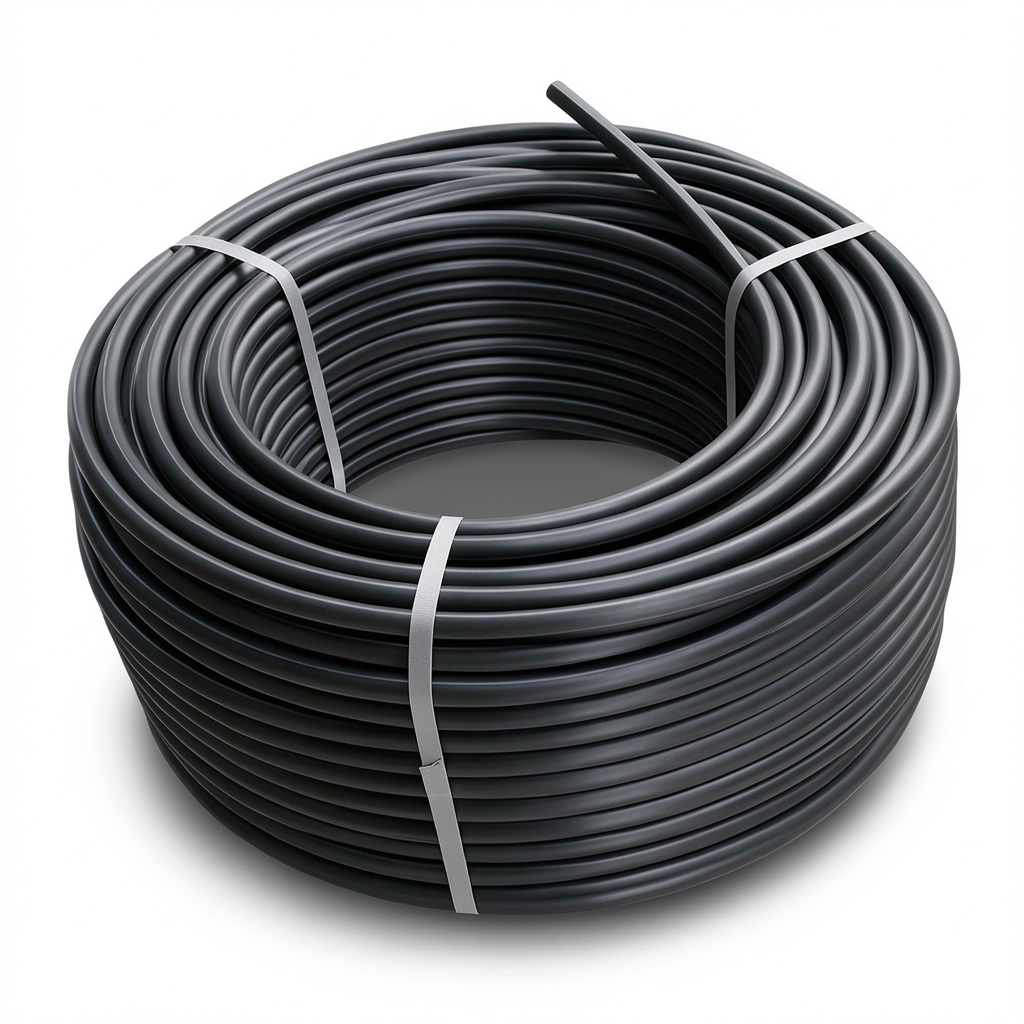 HDPE Plastic Coil Pipe PN 10 Bar PE 100 50 mm SDR 17 Black