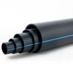 مواسير HDPE ضغط  20 بار [PE 100] قطر خارجي 560 مم  SDR 9  لون اسود مع خط ازرق | مصنع المنى