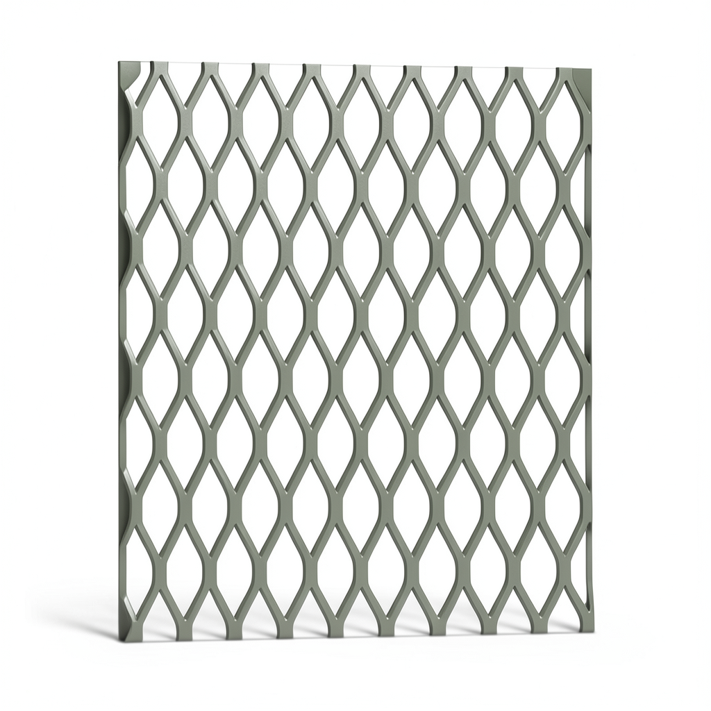 PVC Coated Expanded Metal 1.8 mm Thickness 1.22×2.44 m