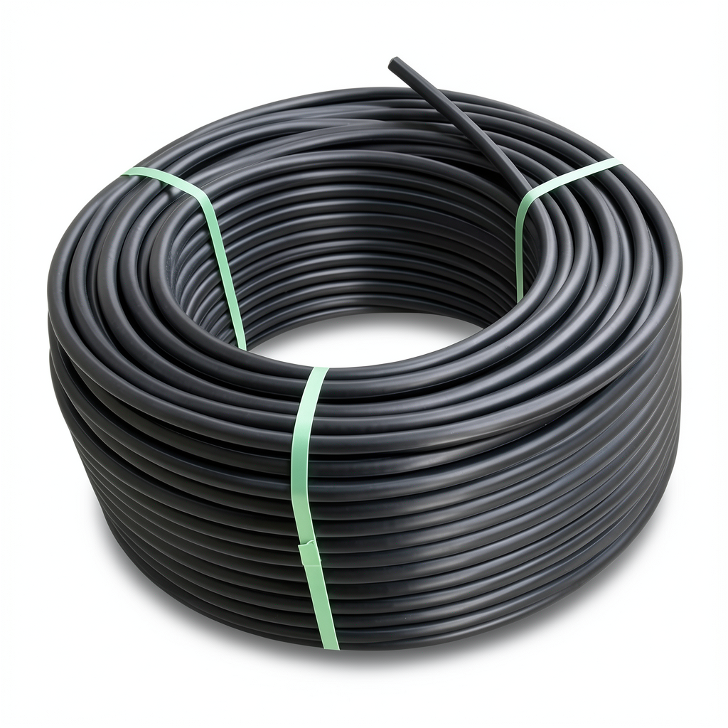 لفة أنابيب بلاستيك HDPE ضغط 10 بار PE 100 قطر خارجي 110 مم SDR 17 لون أسود