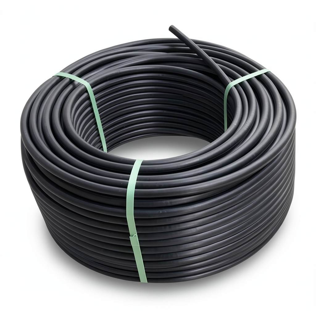HDPE Polyethylene Plastic Coil Pipe Pressure 10 Bar PE 100 Size 125 mm SDR 17 Black