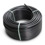 لفة أنابيب HDPE ضغط 6 بار PE 100 قطر خارجي 140 مم SDR 17 لون أسود