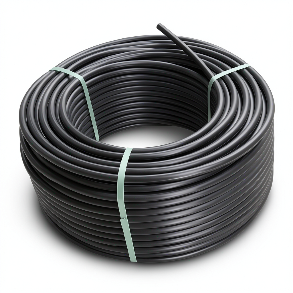 لفة أنابيب HDPE ضغط 6 بار PE 100 قطر خارجي 140 مم SDR 17 لون أسود
