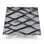 Hot Rolled (Black) Steel Expanded Metal Mesh  Bahri Thickness 3 mm Width 1.22 meter Length 3 M | Bait Al Tatawor Company