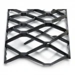 Hot Rolled (Black) Steel Expanded Metal Mesh  Bahri Thickness 2 mm Width 1.22 meter Length 1 meter | Bait Al Tatawor Company