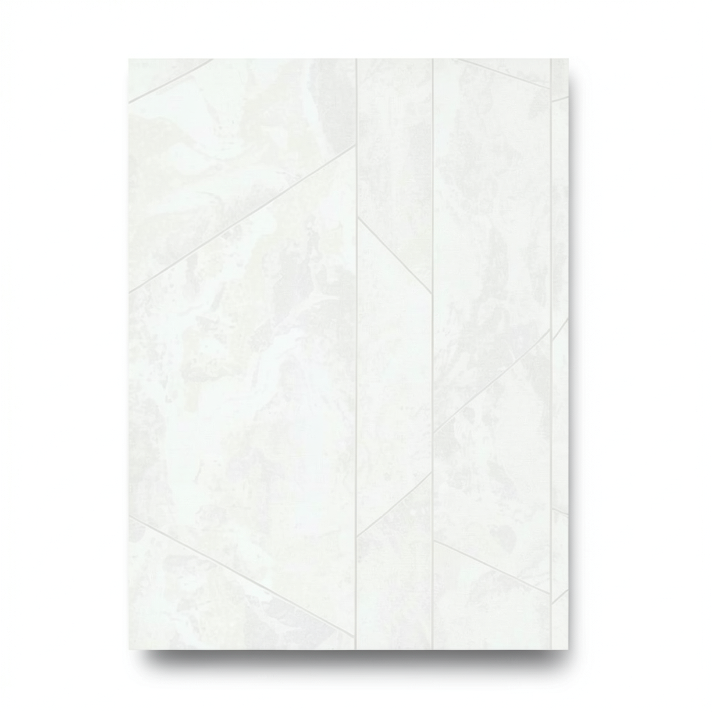 Italian Geometric Wallpaper 10m x 1.06m Off White, Model 83635