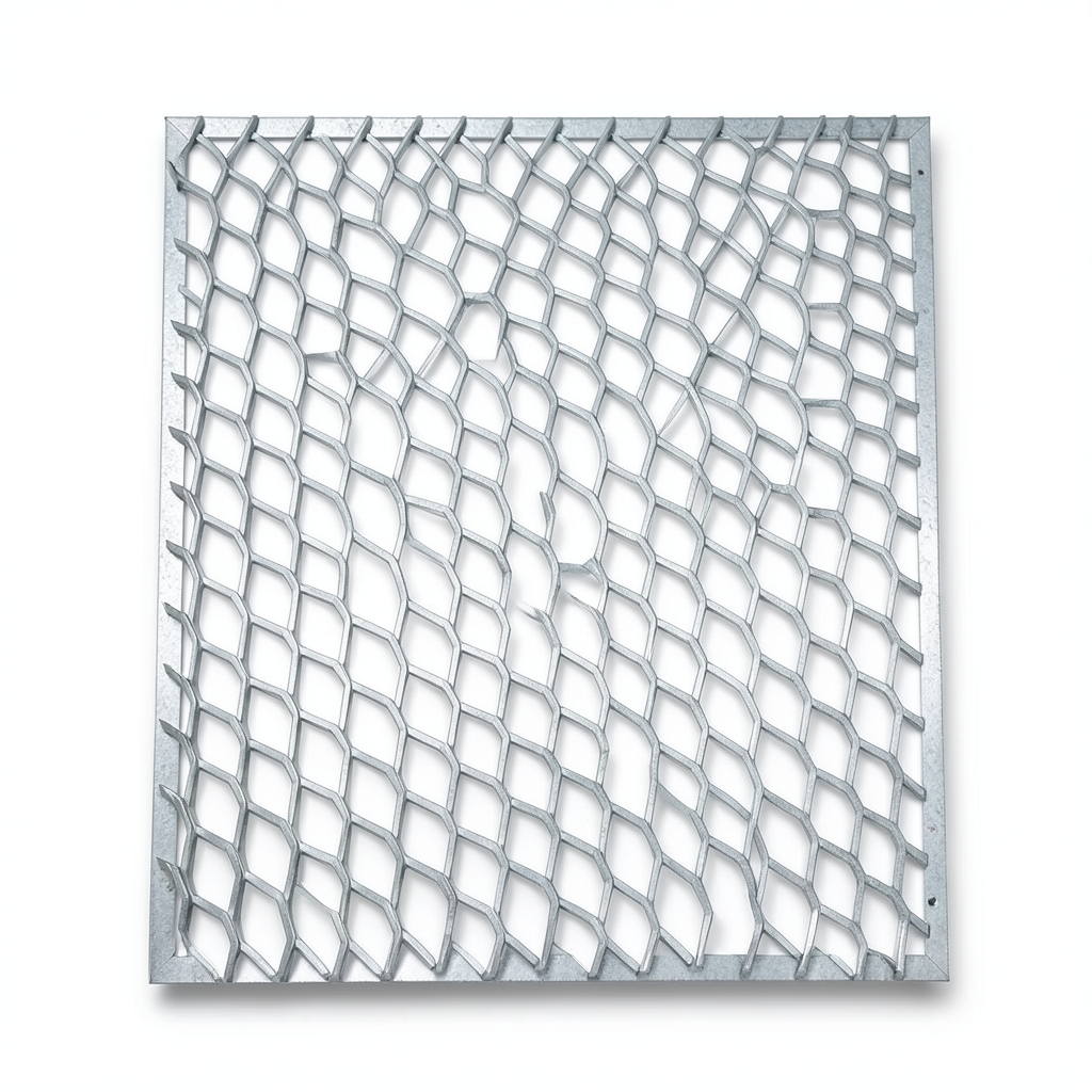 Galvanised Expanded Metal Thickness 4 mm Size 1.22×2.44 meters