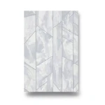Italian Geometric Wall Covering 10m x 1.06m Gray, Model 83639