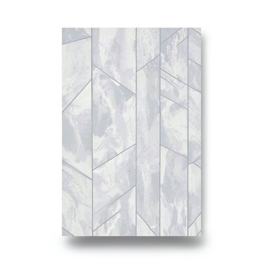Italian Geometric Wall Covering 10m x 1.06m Gray, Model 83639