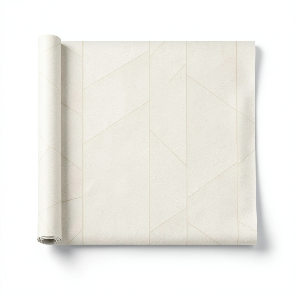 Geometric Wallpaper 10m x 1.06m Pale Beige, Model 83640