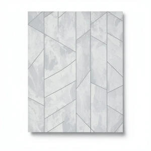 Italian Geometric Wall Covering 10m x 1.06m Gray, Model 83639