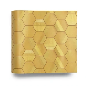 Italian Wallpaper 10m x 0.73m Gold Color, Model 44802