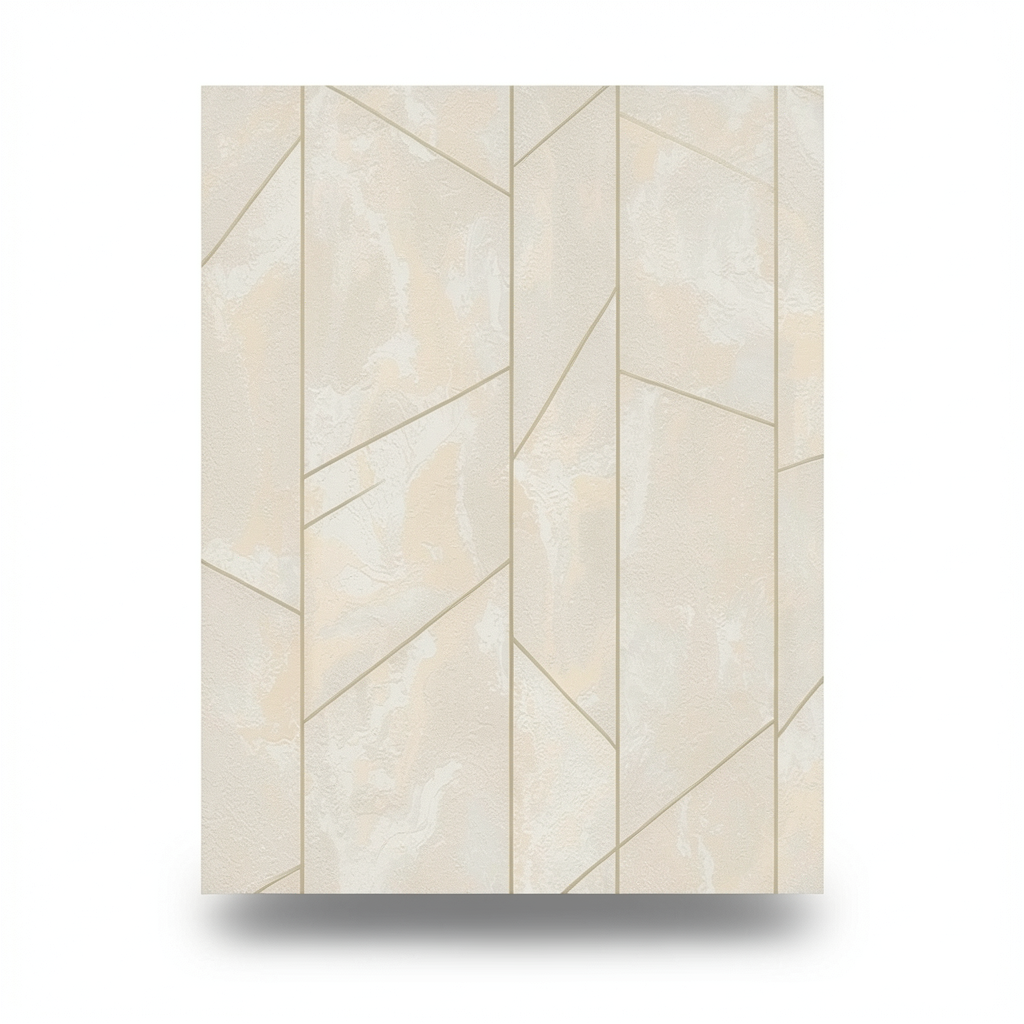 Italian Geometric Wallpaper 10m x 1.06m Beige, Model 83643