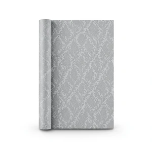Italian Wallpaper Patterned Design Gray Color, Size 10mx1.06m, Model RC19024