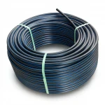 لفة أنابيب بلاستيك HDPE ضغط  12.5 بار [PE 100] قطر خارجي 90 مم  SDR 13.6  لون اسود مع خط ازرق | مصنع المنى