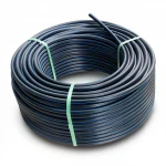 لفة أنابيب بلاستيك بولي ايثيلين عالي الكثافة ضغط  12.5 بار [PE 100] قطر خارجي 110 مم  SDR 13.6  لون اسود مع خط ازرق | مصنع المنى