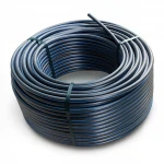 HDPE Plastic Coil Pipe  PN 12.5 Bar [PE 100] OD 140 mm  SDR 13.6  Color Black with Blue Stripes | Almona Factory