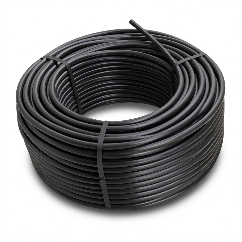 لفة أنابيب بلاستيك HDPE ضغط 10 بار [PE 100] قطر خارجي 50 مم SDR 17 لون أسود