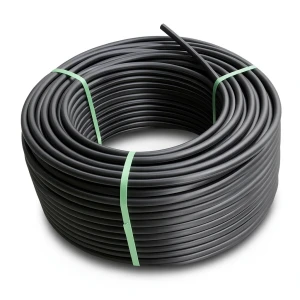 لفة أنابيب HDPE ضغط عمل 10 بار PE 100 قطر خارجي 75 مم SDR 17 لون أسود