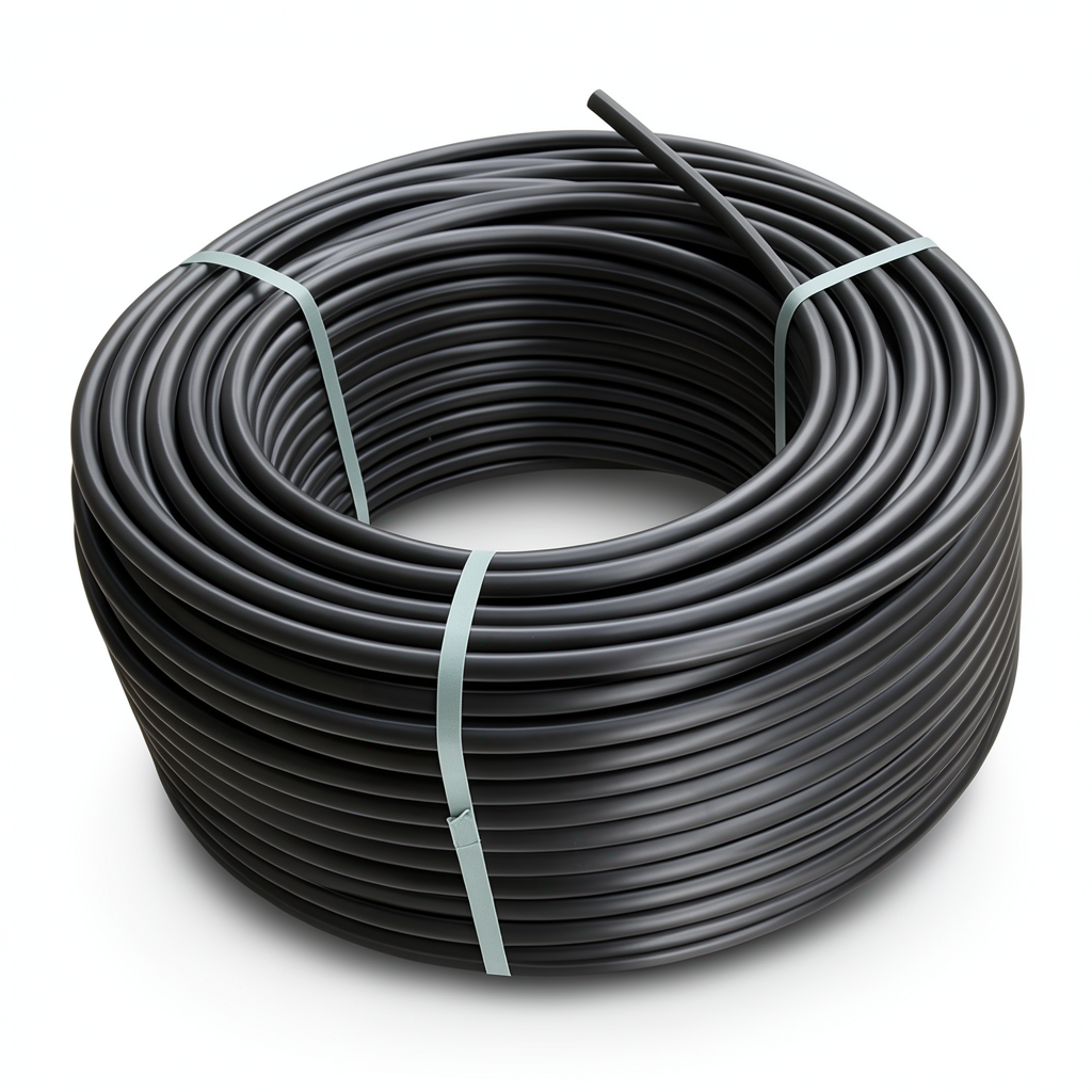 HDPE Polyethylene Coil Pipe PN 10 Bar PE 100 90 mm SDR 17 Black