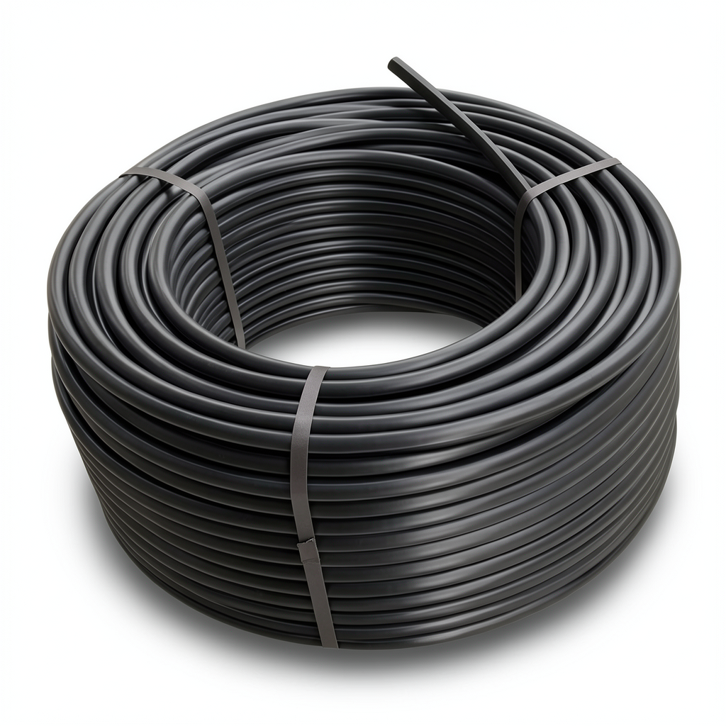 HDPE Plastic Coil Pipe Nominal Pressure 10 Bar PE 100 OD 110 mm SDR 17 Black