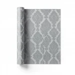 Italian pattern wall decoration size 10m x 0.73m, Grey color, Model Z90002