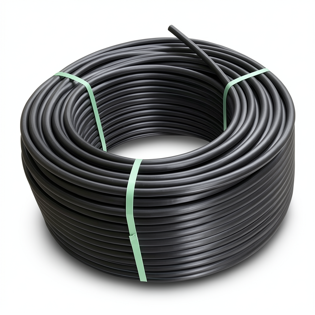 لفة أنابيب بلاستيك HDPE ضغط 12.5 بار PE 100 قطر خارجي 32 مم سمك SDR 13.6 لون أسود