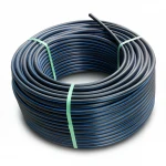 HDPE Coil Pipe  Working Pressure  6.3 Bar [PE 100] Outer Diameter 40 mm  SDR 26  Color Black with Blue Stripes | Almona Company