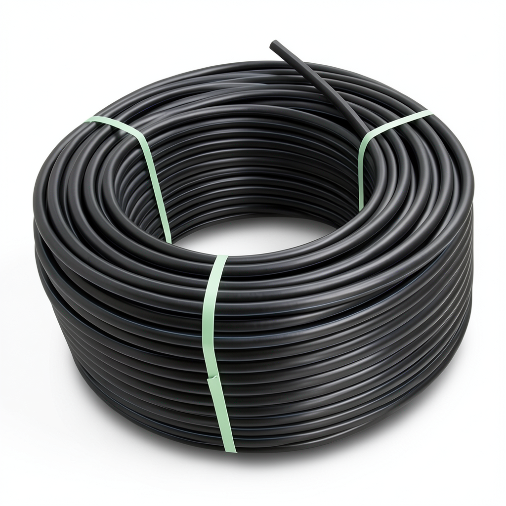 HDPE Plastic Coil Pipe PN 5 Bar PE 80 OD 125 mm SDR 26 Black