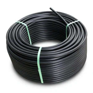 HDPE Plastic Coil Pipe Nominal Pressure 8 Bar PE 80 OD 32 mm SDR 17 Black