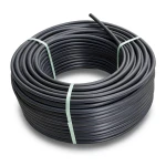 لفة أنابيب HDPE ضغط 8 بار PE 80 قطر خارجي 40 مم SDR 17 لون اسود
