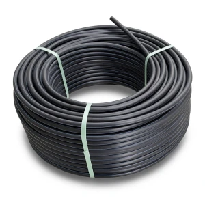 HDPE Plastic Coil Pipe Nominal Pressure 8 Bar PE 80 OD 40 mm SDR 17 Black