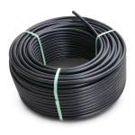 لفة أنابيب HDPE ضغط عمل 10 بار PE 100 قطر خارجي 75 مم SDR 17 لون أسود