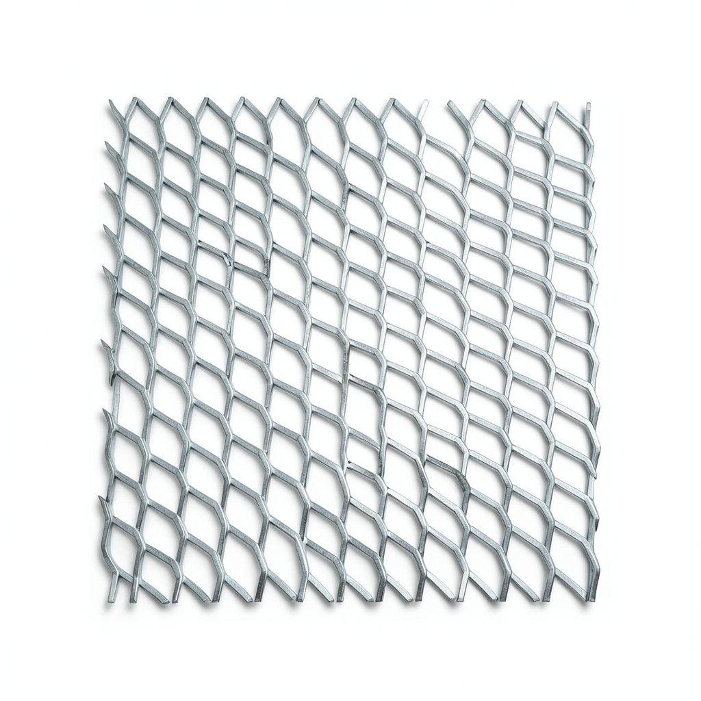 Galvanised Expanded Metal Thickness 2.7 mm Size 1.22×2.44 meters