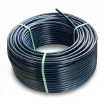لفة أنابيب بلاستيك HDPE ضغط  6.3 بار [PE 100] قطر خارجي 140 مم  SDR 26  لون اسود مع خط ازرق | شركة المنى