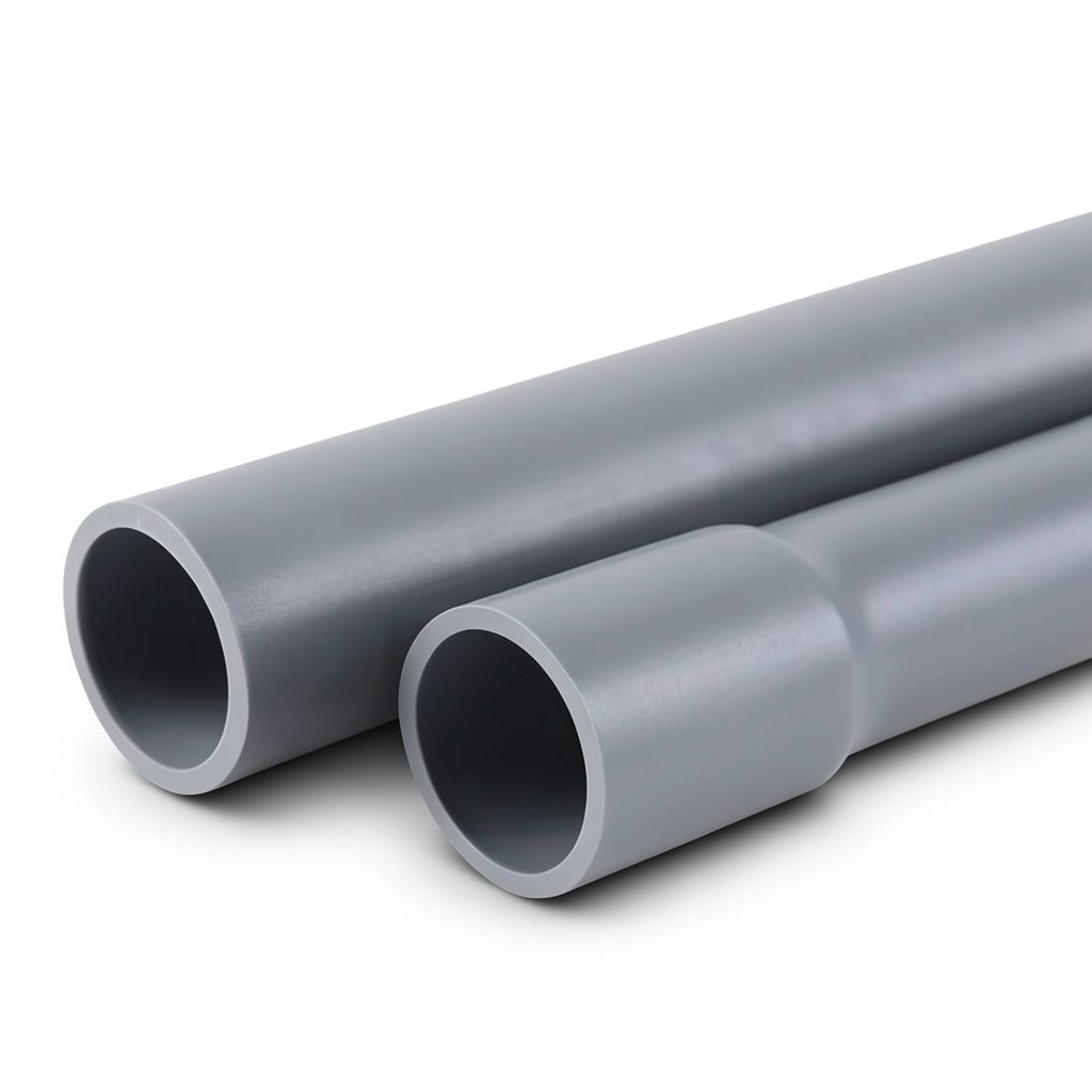 UPVC Pipes Nominal Pressure 10 Bar Outer Diameter 180 mm Thickness 8.60 mm Gray