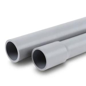مواسير UPVC ضغط 4 بار قطر خارجي 250 مم سمك 4.9 مم لون رمادي