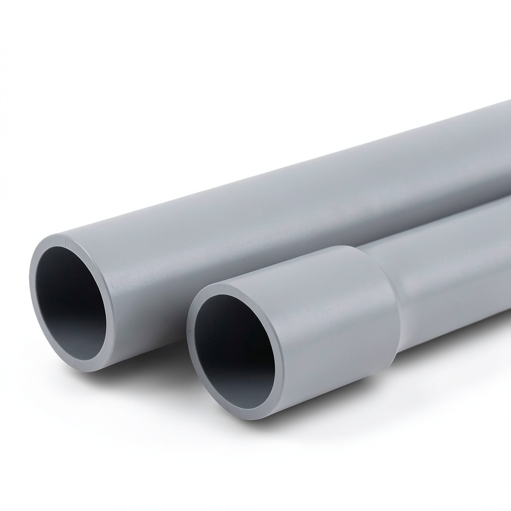 UPVC Pipes Nominal Pressure 6 Bar Outside Diameter 110 mm Thickness 3.2 mm Gray