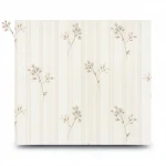 Italian Wallpaper Light Beige Color Floral Design, Size 10mx0.53m, Model Z66865