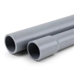 UPVC Pipes Nominal Pressure 6 Bar Outer Diameter 125 mm Thickness 3.7 mm Gray