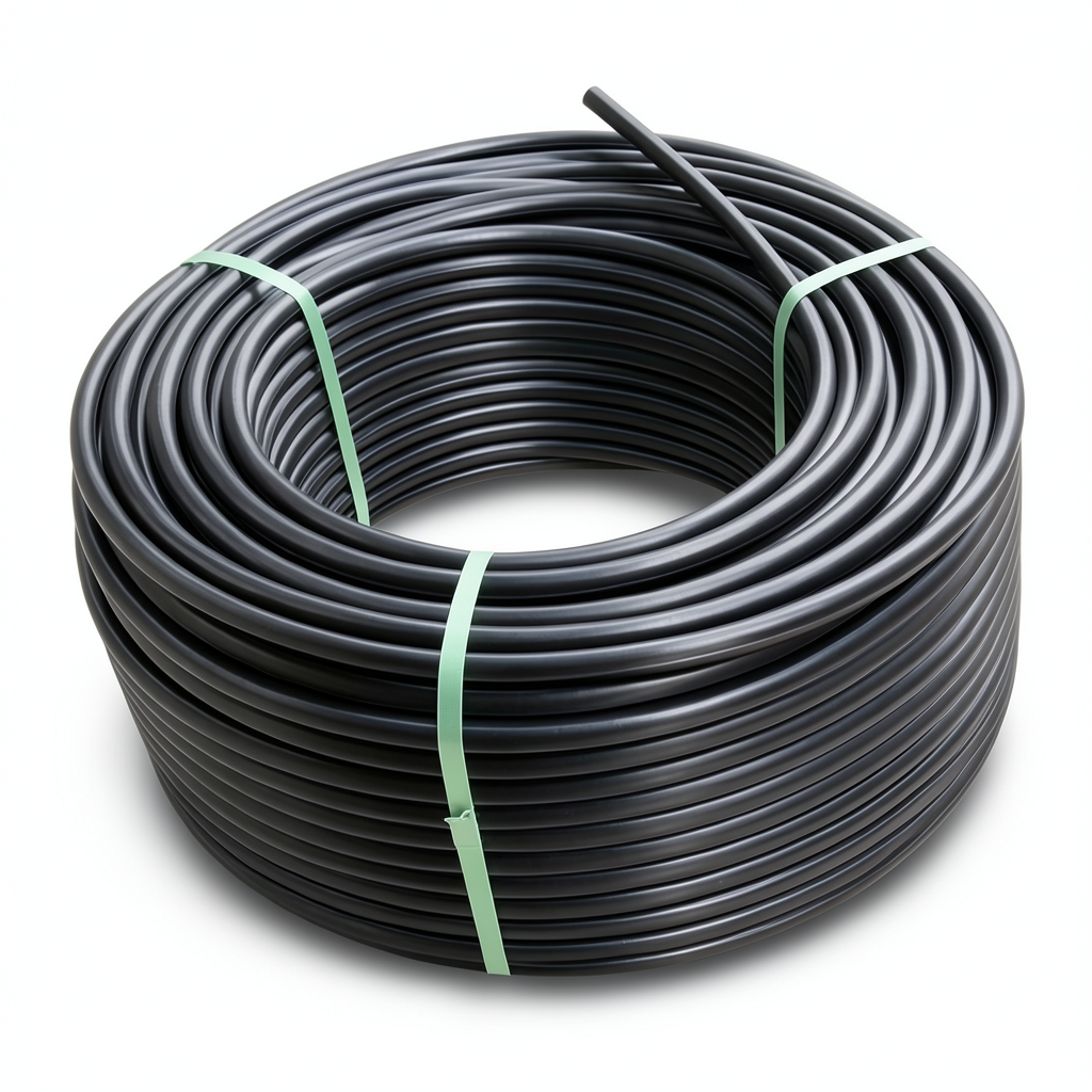 لفة أنابيب بلاستيك HDPE ضغط 12.5 بار PE 100 قطر خارجي 32 مم سمك SDR 13.6 لون أسود