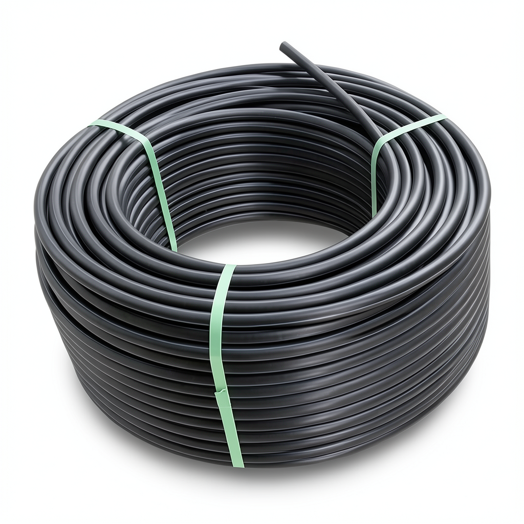 لفة أنابيب HDPE ضغط 5 بار PE 80 قطر خارجي 63 مم SDR 26 لون أسود