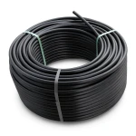 لفة أنابيب HDPE ضغط اسمي 5 بار PE 80 قطر خارجي 110 مم SDR 26 لون أسود