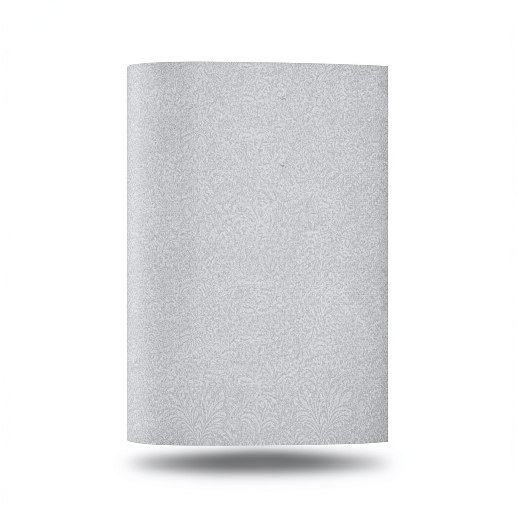 Italian Wallpaper Patterned Design Gray Color, Size 10mx1.06m, Model RC19024