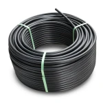 لفة أنابيب HDPE ضغط 8 بار PE 80 قطر خارجي 75 مم SDR 17 لون أسود