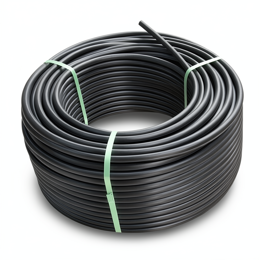HDPE Coil Pipe PN 8 Bar PE 80 OD 75 mm SDR 17 Black