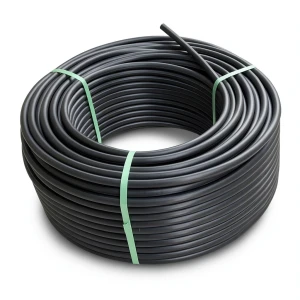 لفة أنابيب HDPE ضغط 8 بار PE 80 قطر خارجي 75 مم SDR 17 لون أسود